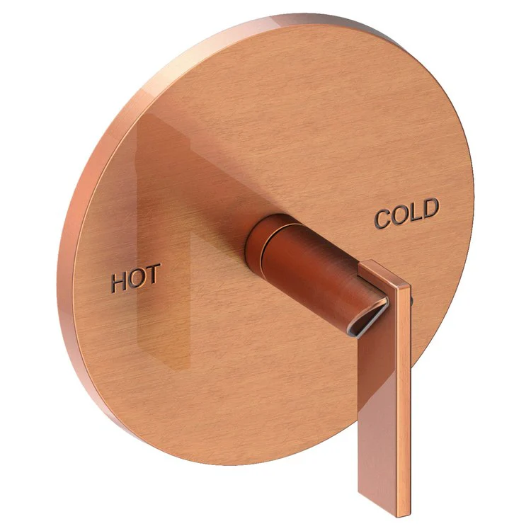 Pressure Balance Valve Trim Keaton Round 1 Lever Satin Gold PVD ADA Depth 3-5/9 Inch - Frankwebs