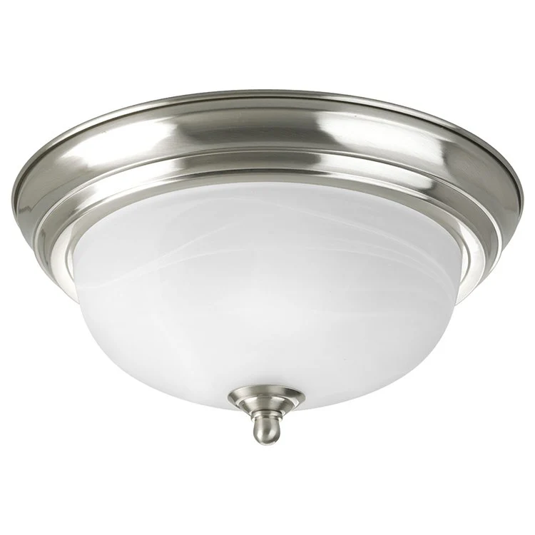 Melon Single-Light Flush Mount Ceiling Light with Alabaster Glass - Frankwebs