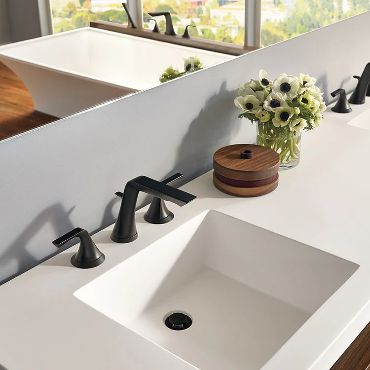 Sotria Two Handle Widespread Bathroom Faucet with Pop-Up Drain - Frankwebs