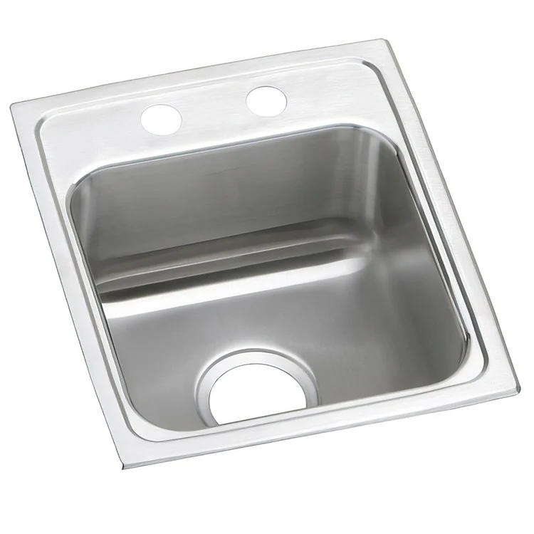 Kitchen Sink 13 x 16 Inch Single Bowl 2 Hole ADA Copper Drop-In Square Drain Location Center Depth 5 Inch Bottom Only Pads - Frankwebs