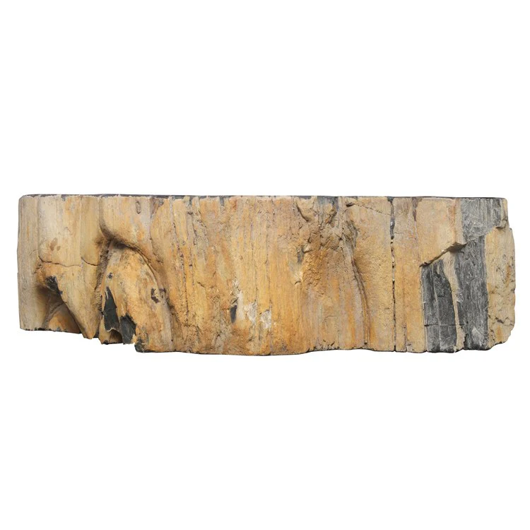 Vessel Tali Above Counter Black Petrified Wood 14-1/8 to 17-3/4 Inch - Frankwebs