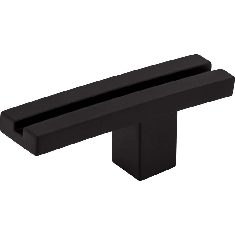 Knob Sanctuary Inset Rail T for Decorative Hardware Flat Black Zinc Alloy 2-5/8 Inch 1-1/8 Inch - Frankwebs