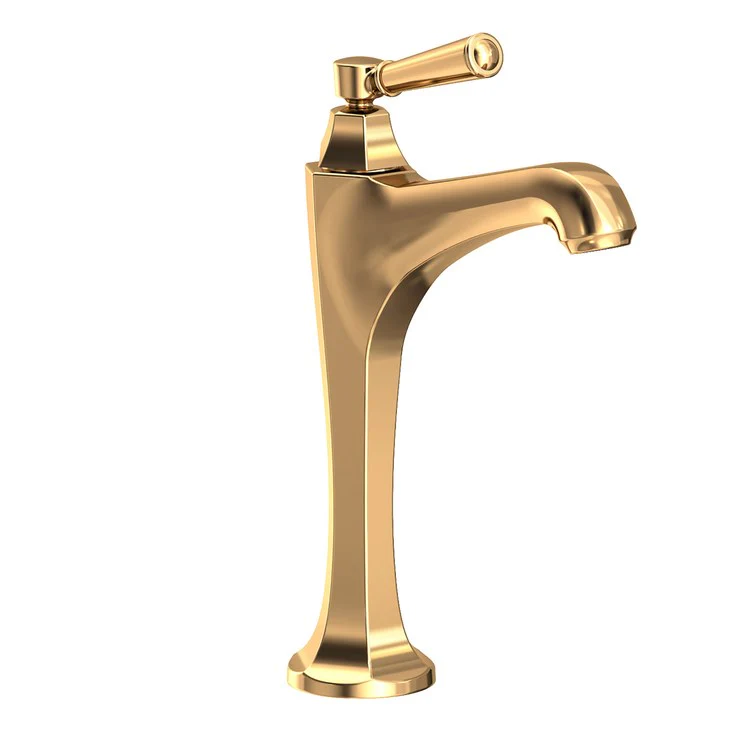Vessel Faucet Metropole 1 Lever ADA Satin Brass PVD 1.2 Gallons per Minute Faucet Height 11 Inch - Frankwebs