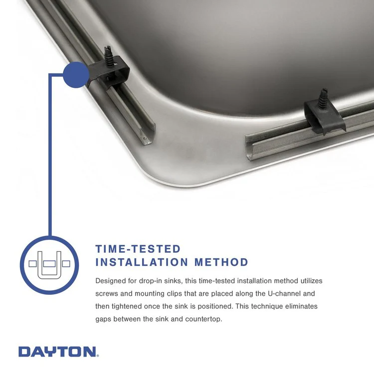 Kitchen Sink Dayton 33 x 22 Inch Double Bowl Equal 4 Hole Elite Satin Drop-In Drain Location Center Multiple of 40 Bottom Only Pads - Frankwebs