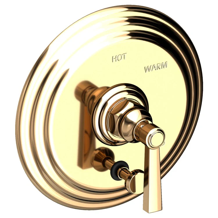 Astor Pressure Balance Tub/Shower Valve Trim Only with Lever Handle - Satin Brass PVD - Frankwebs