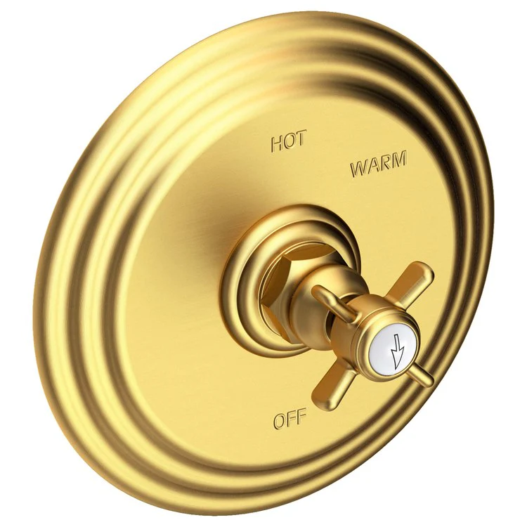 Pressure Balance Valve Trim Fairfield Round 1 Cross English Bronze ADA Depth 3-4/5 Inch - Frankwebs