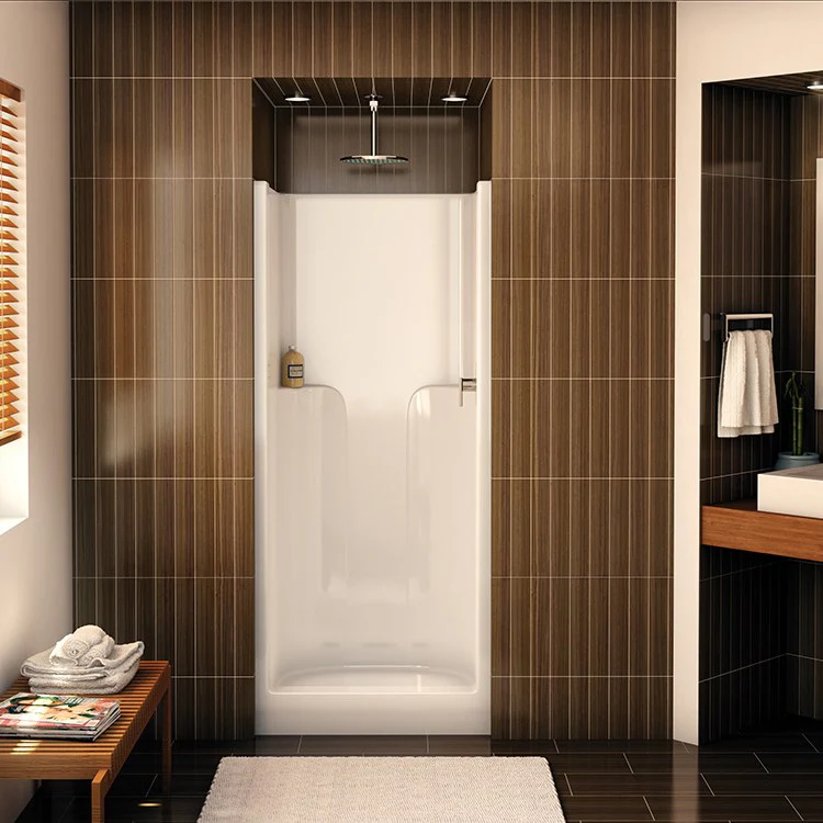 Shower Module 32 x 32 x 72 Inch AcrylX White 1 Pieces 3-3/8 Inch Center Opening - Frankwebs