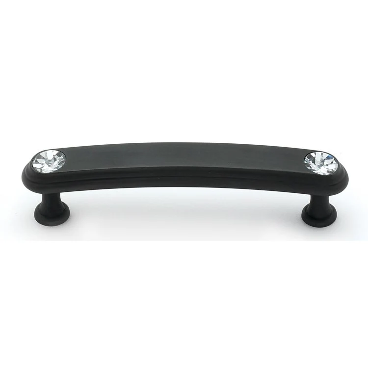 Pull Swarovski Crystal Round Crystal Handle Bronze Brass 3-1/2 Inch 4-1/4 Inch 1 Inch - Frankwebs