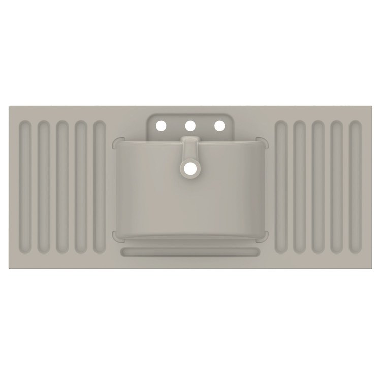 Vanity Top Ceramic Top Centerset 49 x 22 Inch White 8 Inch Spread Ceramic 3 Hole 3 Centimeter - Frankwebs