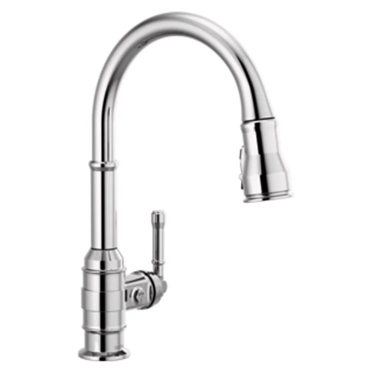 Kitchen Faucet Broderick 1 Lever ADA Arctic Stainless Pull Down 1.8 Gallons per Minute - Frankwebs