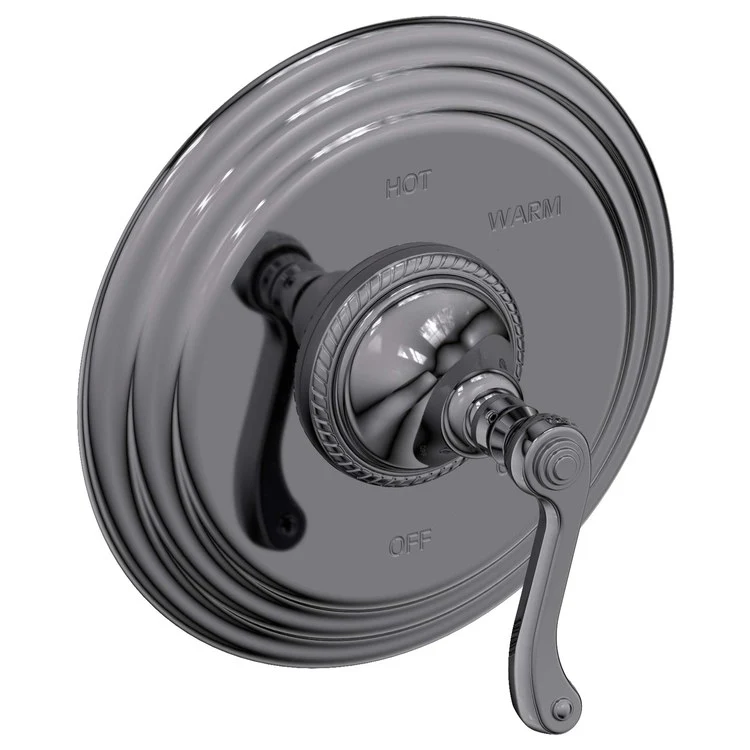 Pressure Balance Valve Trim Amisa Round 1 Lever Antique Brass ADA Depth 4-1/7 Inch - Frankwebs