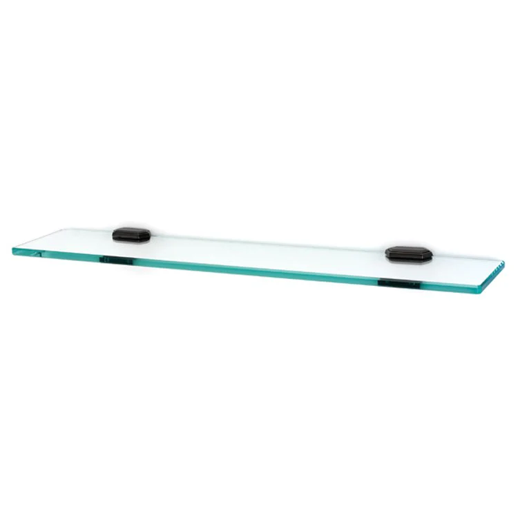 Shelf Nicole Bath with Brackets Barcelona 24 Inch Brass/Glass - Frankwebs