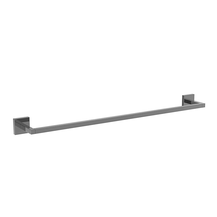 Towel Bar Cube 2 24 Inch Square Plate Flat Black Brass 3-1/4 Inch - Frankwebs