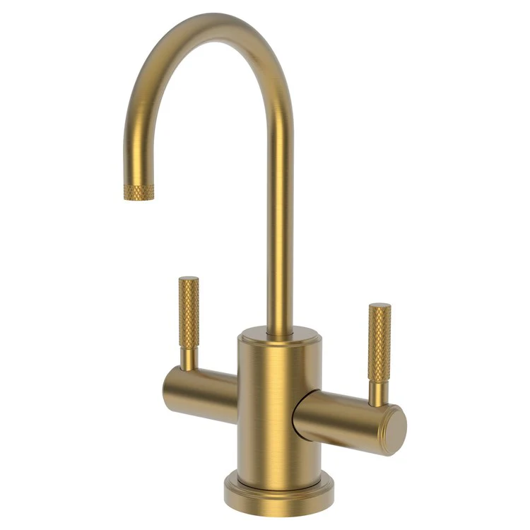 Water Dispenser Muncy Hot and Cold 2 Lever Gooseneck French Gold PVD - Frankwebs