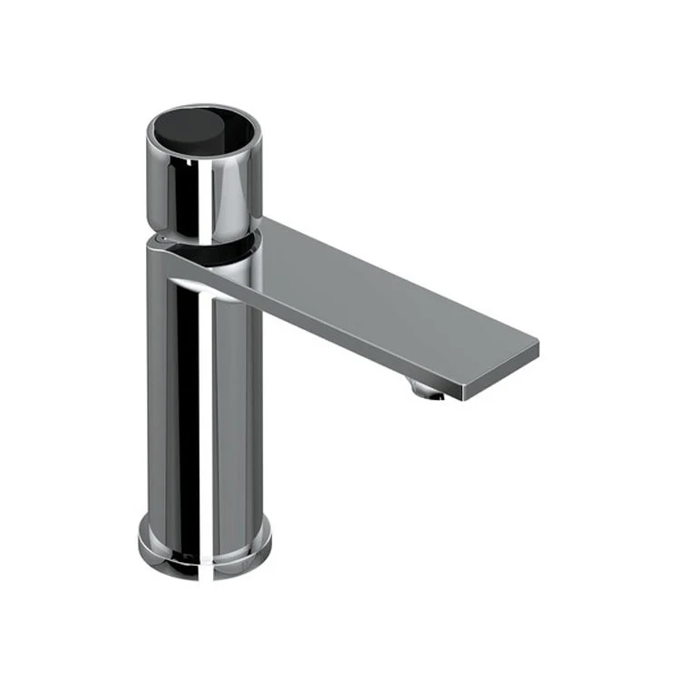 Lavatory Faucet Eclissi 1 Circular Polished Chrome/Matte Black 1.2 Gallons per Minute 4-21/64 Inch - Frankwebs