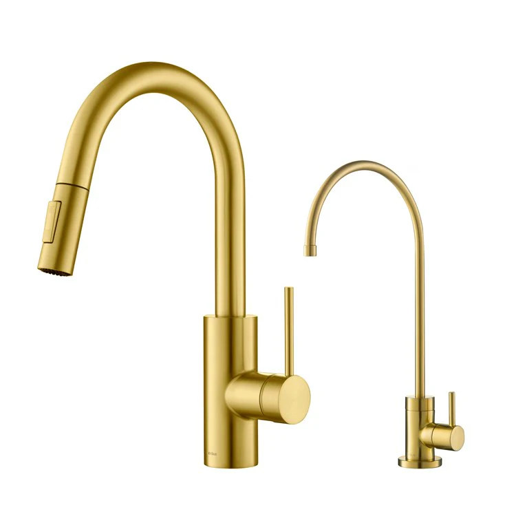 Oletto Pull Down Kitchen Faucet and Purita Water Filter Faucet Combo - Frankwebs