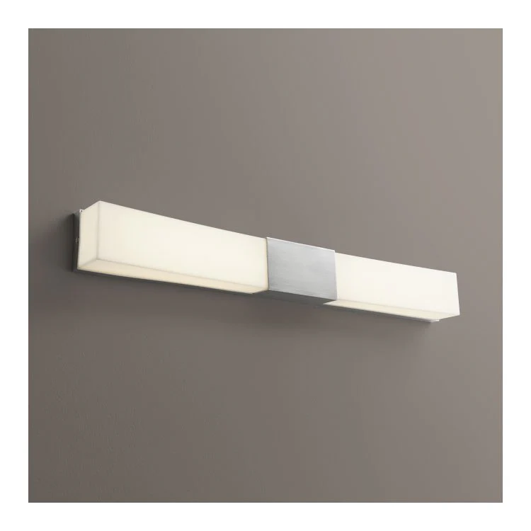 Crescent Two-Light Wall Sconce - Satin Nickel - Frankwebs