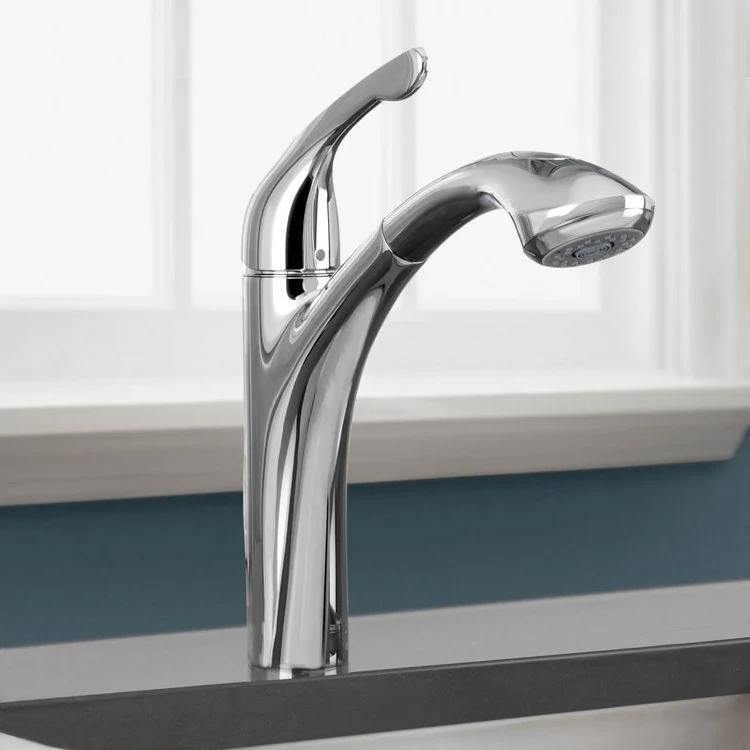 Allegro E Single Handle Pull Out Kitchen Faucet - Frankwebs