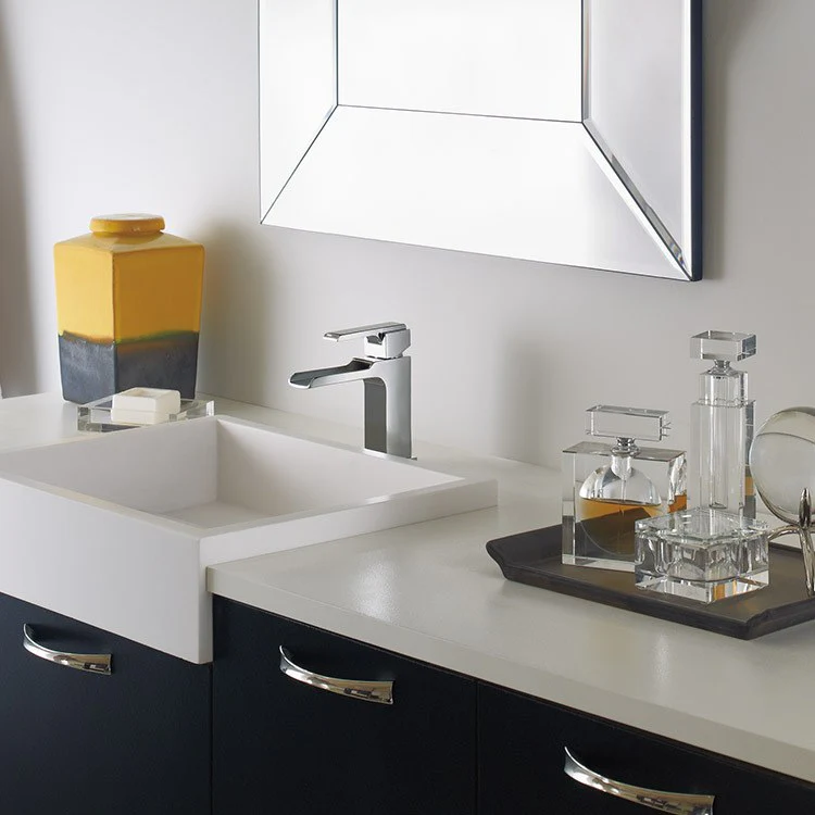 Ara Single Handle Channel Bathroom Faucet with Channel Spout/Drain - Frankwebs