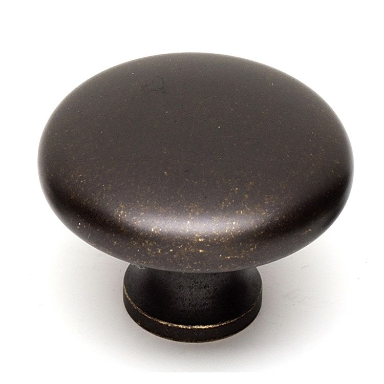 Knob I Collection Round Polished Antique Brass 1-1/4 Inch 1 Inch 5/8 Inch - Frankwebs
