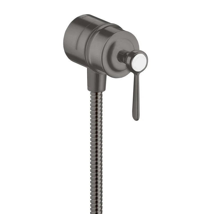 Wall Outlet Montreux with Check Valves and Volume Control Brushed Black Chrome Lever ADA - Frankwebs