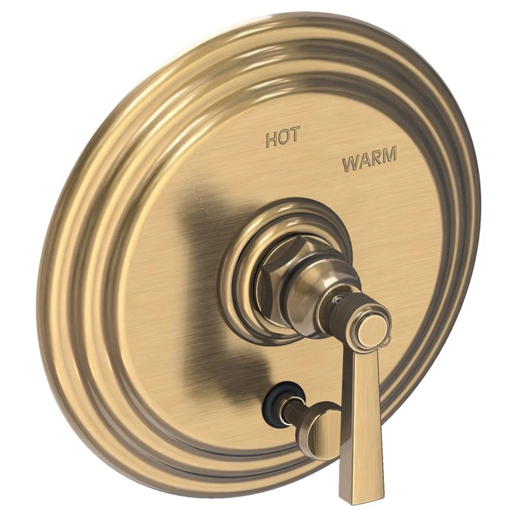 Astor Pressure Balance Tub/Shower Valve Trim Only with Lever Handle - Satin Brass PVD - Frankwebs