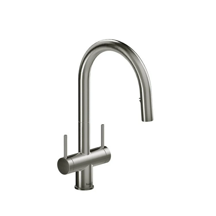 Kitchen Faucet Azure with Spray 2 Lever Stainless Steel 1.5 Gallons per Minute - Frankwebs
