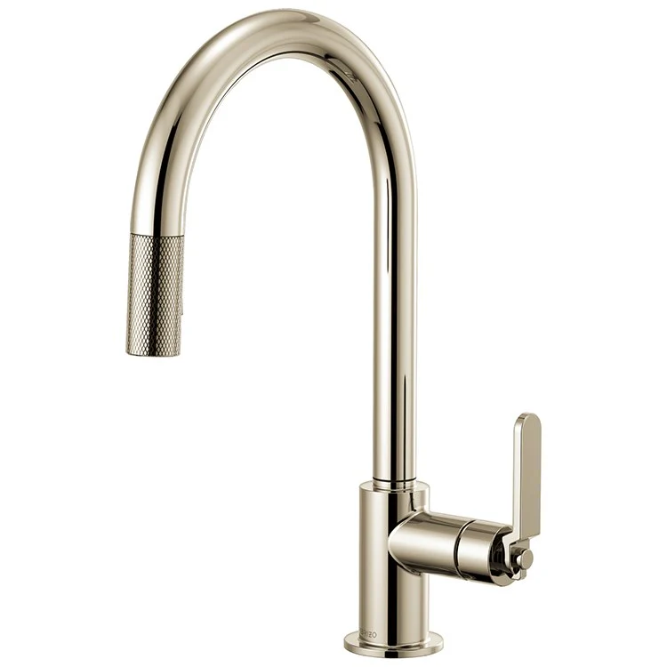 Litze Single Handle Pull Down Faucet with High-Arc Spout/Industrial Handle - Frankwebs