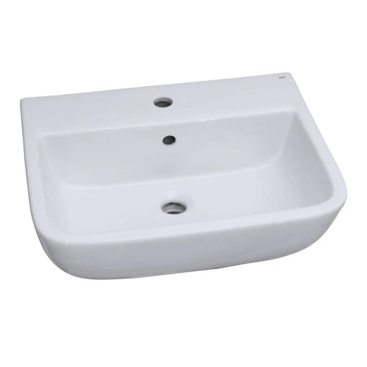 Pedestal Top Series 600 20-1/2 Inch White Vitreous China Rectangle - Frankwebs