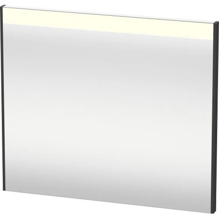 Mirror Brioso 27-1/2 x 32-1/4 Inch White High Gloss with Lighting Rectangle 1-3/8 Inch - Frankwebs