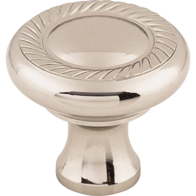 Knob Somerset Swirl Cut Round Brushed Satin Nickel Zinc Alloy 1-1/4 Inch 1-1/8 Inch - Frankwebs