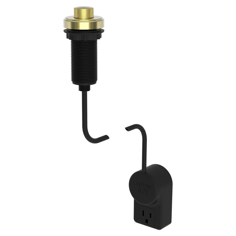 Air Activation Switch Muncy Disposer with Power Adapter Polished Gold PVD Brass - Frankwebs