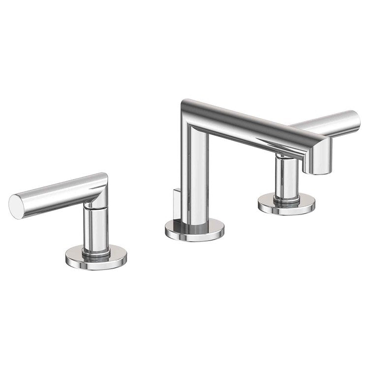 Lavatory Faucet Kirsi Widespread 8 to 20 Inch Spread 2 Lever ADA Oil Rubbed Bronze 1.2 Gallons per Minute Brass Spout Height 3-1/8 Inch - Frankwebs