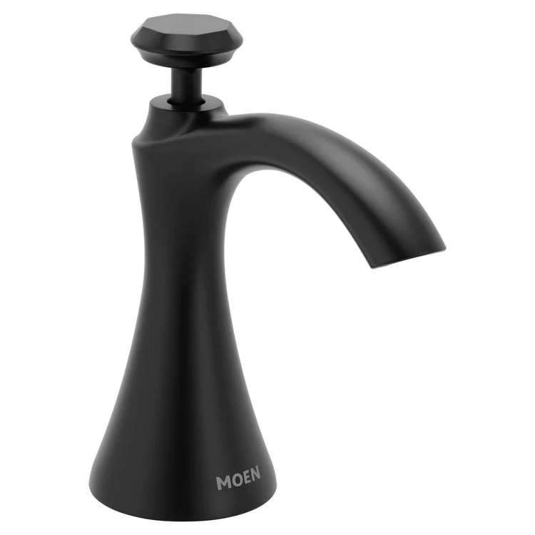 Soap Dispenser Sinema Modern Matte Black Deck Mount 18 Ounce - Frankwebs