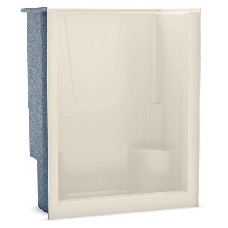 Shower Module 60 Inch AcrylX Biscuit 1 Pieces Twin/Contoured Corner Seats - Frankwebs
