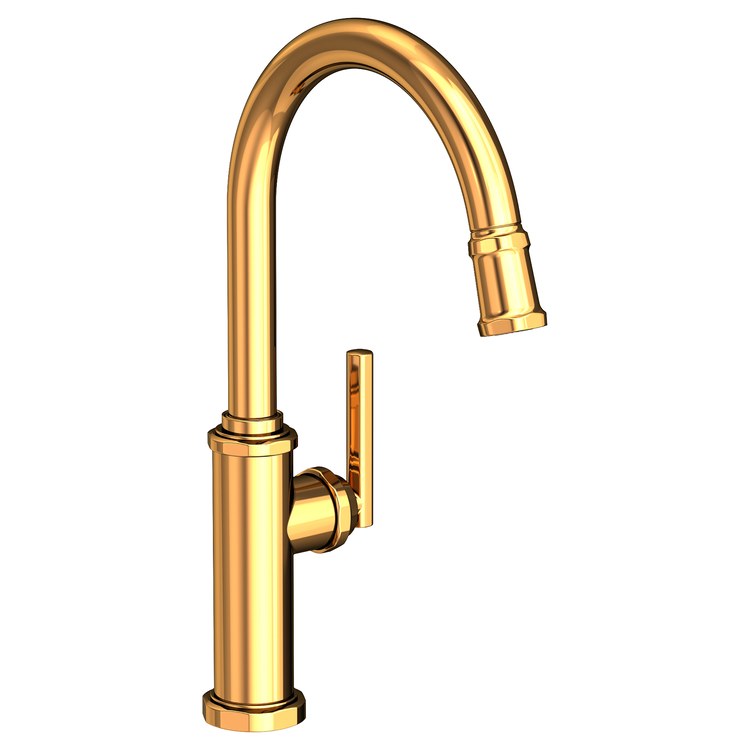 Kitchen Faucet Heaney 1 Lever ADA Matte White Pull Down Spout Height 10-3/4 Inch 1.8 Gallons per Minute - Frankwebs