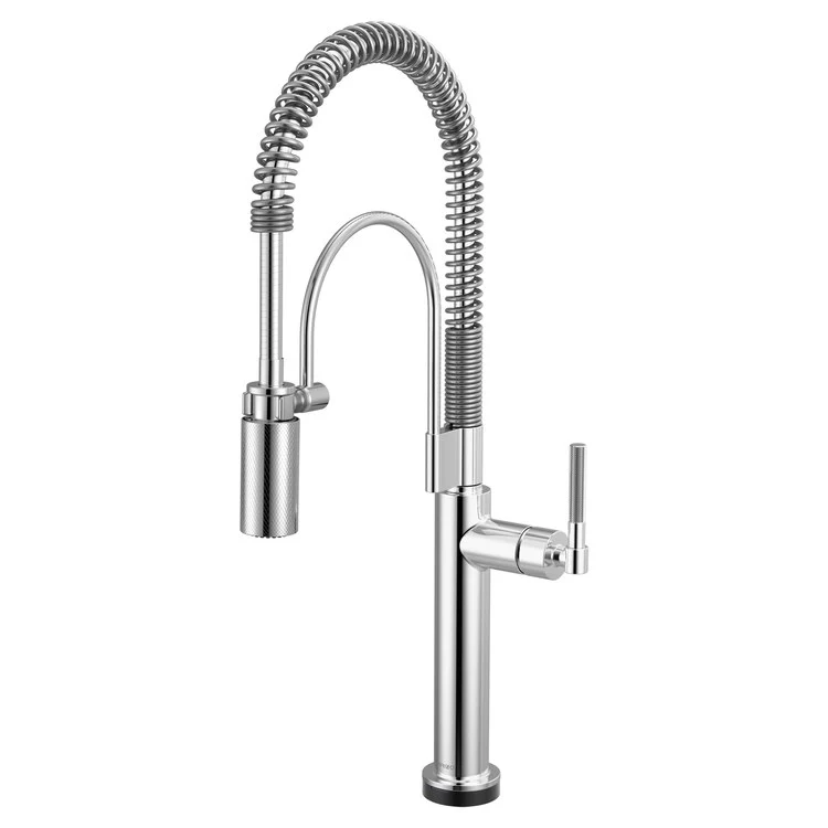 Kitchen Faucet Litze Smarttouch Semi Professional 1 Knurled Handle ADA Matte Black/Brilliance Luxe Gold Gooseneck 360 DEG Swivel 1 Hole SmartTouch Technology with TempID 1.8 Gallons per Minute - Frankwebs