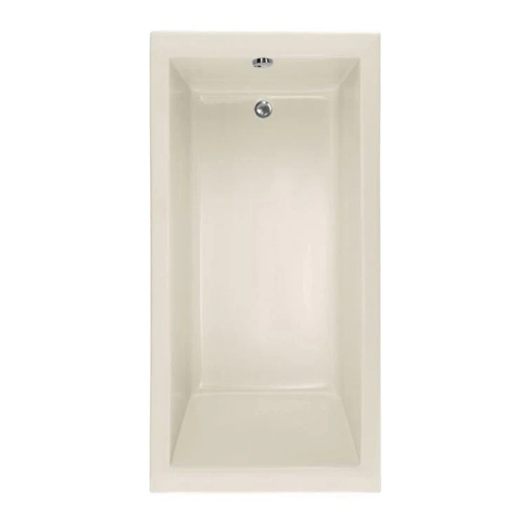 Combination Tub Designer Collection Lacey 60 x 32 x 17 Inch Drop-In Shallow Depth End Drain Biscuit ADA Rectangle - Frankwebs