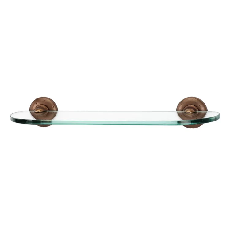 Shelf Sierra Bath with Brackets Rust Bronze 18 Inch Bronze/Glass - Frankwebs