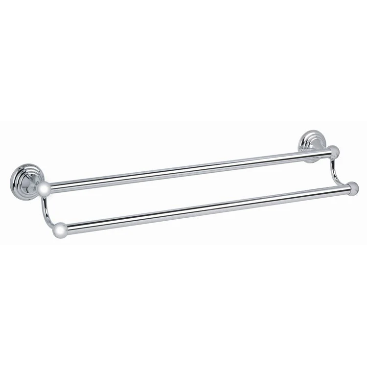 Towel Bar Embassy Bath 24 Inch Double Satin Nickel Brass 5-13/16 Inch - Frankwebs