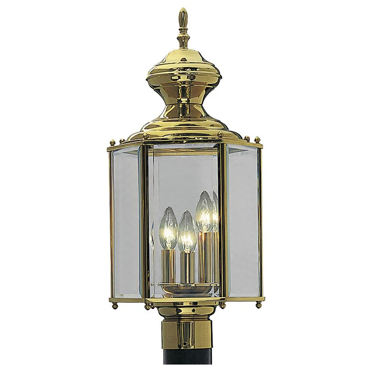 BrassGuard Three-Light Post Lantern - Frankwebs