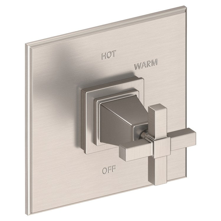 Pressure Balance Valve Trim Malvina Square 1 Cross Polished Chrome ADA Depth 4 Inch - Frankwebs