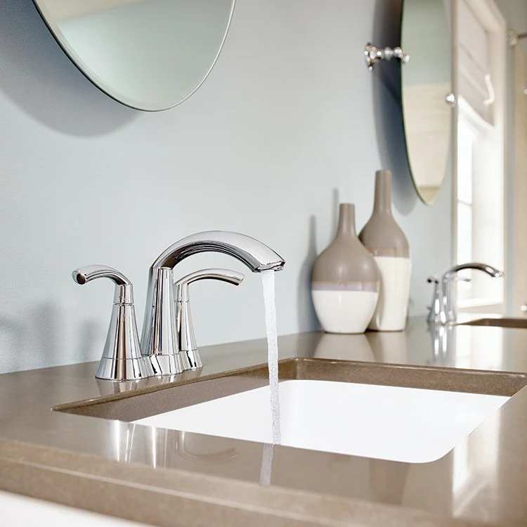 Glyde Two-Handle Centerset Bathroom Faucet with Pop-Up Drain - Frankwebs