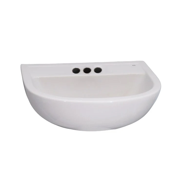 Lavatory Sink Compact Wall Hung 20 Inch 4 Inch Spread White - Frankwebs