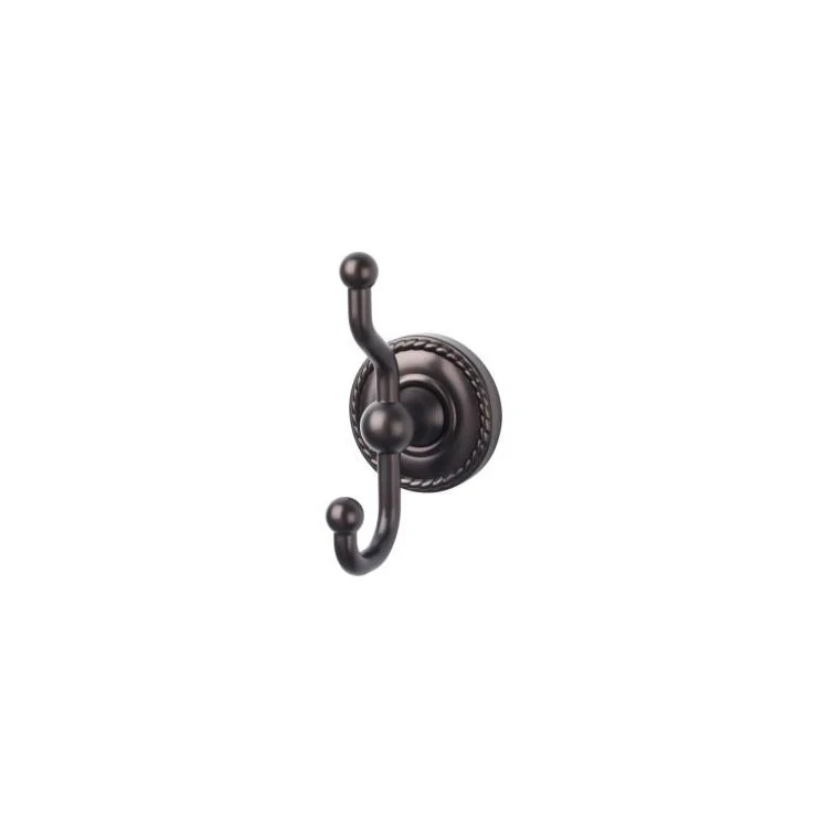 Robe Hook Edwardian Bath Rope Backplate Brushed Satin Nickel 5 Inch 3-1/4 Inch Wall Mount Zinc Alloy - Frankwebs