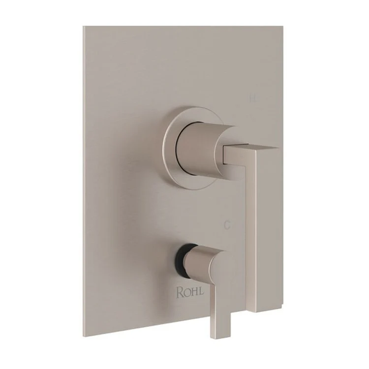 Pressure Balance Valve Trim Wave with Diverter 1 Metal Lever Satin Nickel 5.5 Gallons per Minute - Frankwebs
