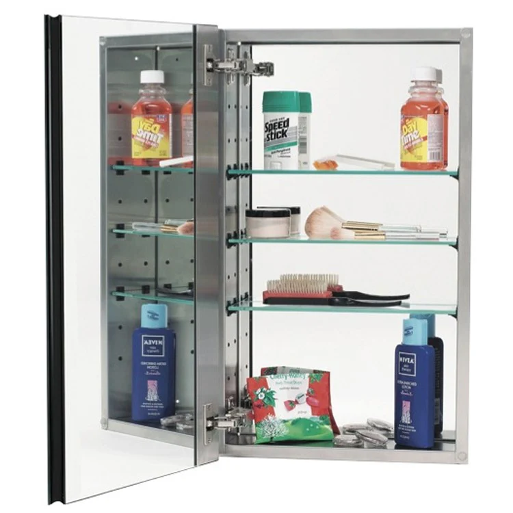 Cabinet 2000 15 x 25 Inch 1 Doors Mirror Stainless Steel - Frankwebs