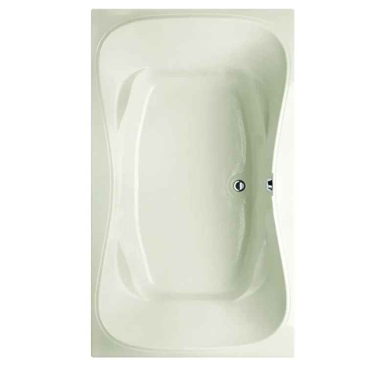 Soaking Tub Designer Collection Monterey 60 x 42 Inch Drop-In Tub Only Side Center Bone Acrylic - Frankwebs