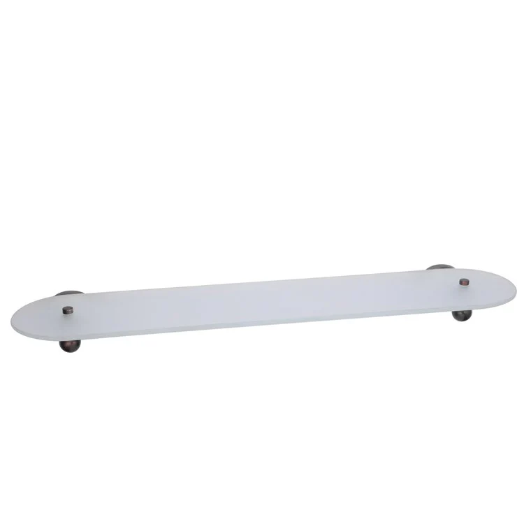 Shelf Anja Wall Mount Antique Brass 28 x 11 x 11 Inch Glass - Frankwebs