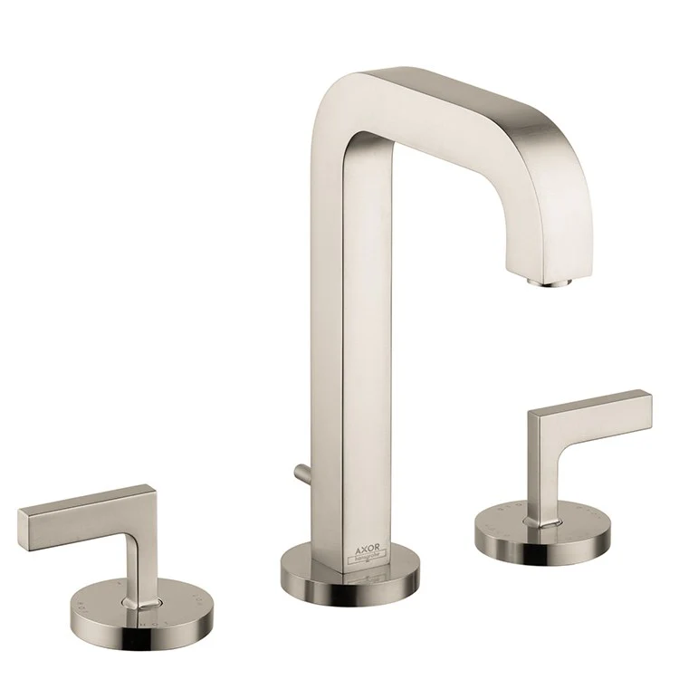 AXOR Citterio Two Handle Widespread Bathroom Faucet with Lever Handles and Pop-Up Drain - Frankwebs